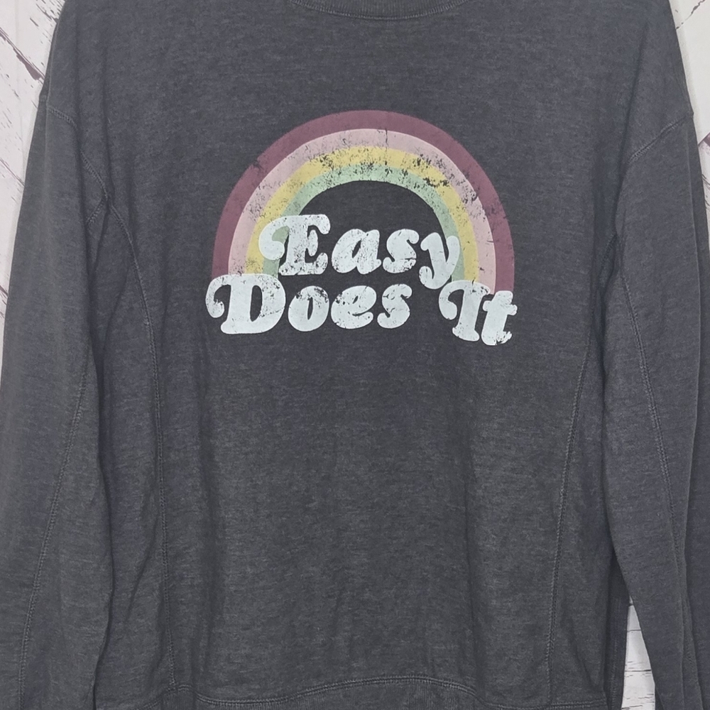 Wildfox Easy Does It Pullover Rainbow Sweatshirt - image 4